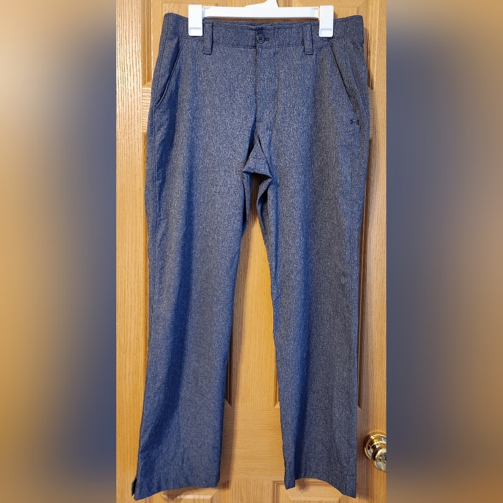 Under Armour Men's Golf Pants Size 34 x 30 Dark Grey Straight Leg